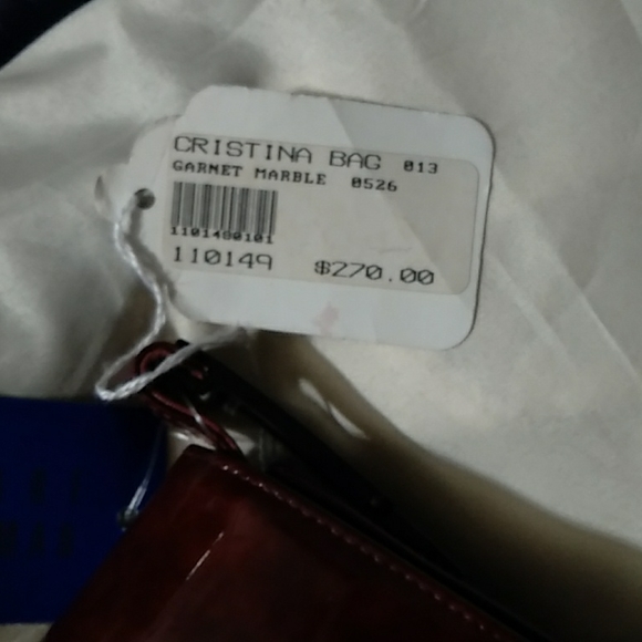 Stuart Weitzman NWT Garnet marble purse and shoes - Picture 5 of 5